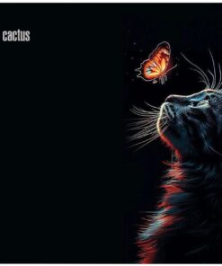CACTUS Коврик для мыши Night Cat ткань, 220х180х2мм [cs-mp-p12xs]