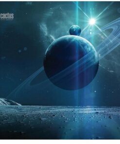 CACTUS Коврик для мыши Saturn (Сатурн) рисунок (тканевый, прорезиненное основание, 300x250x2мм) (CS-
